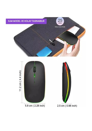 Polygold PG-9009 Sarj Edilebilir Kablosuz Lazer Mouse