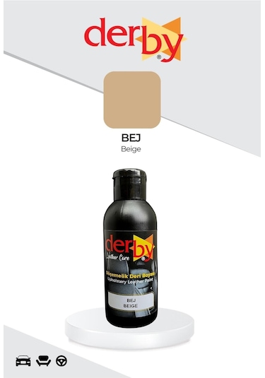 Derby Bej Deri Döşeme Ve Direksiyon Boyası Derby Bej Oto Boyası, Deri Koltuk Boyası
