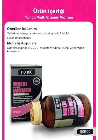 Nondo Multi  Vitamin Women 30 Tablet