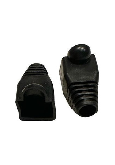 Siyah Cat5 Kılıf Siyah Cat6 Kılıf Rj45 Koruma Kılıfı Siyah 100 Adet