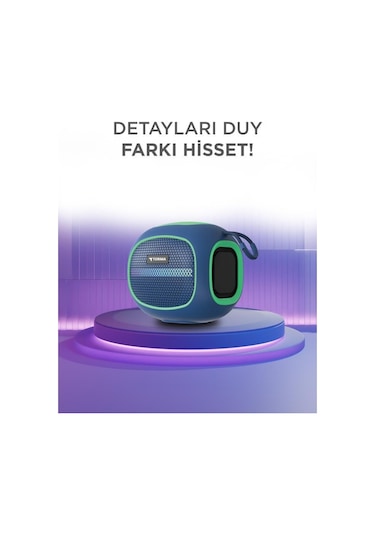 Torima D90 Taşınabilir Bluetooth Hoparlör Mavi
