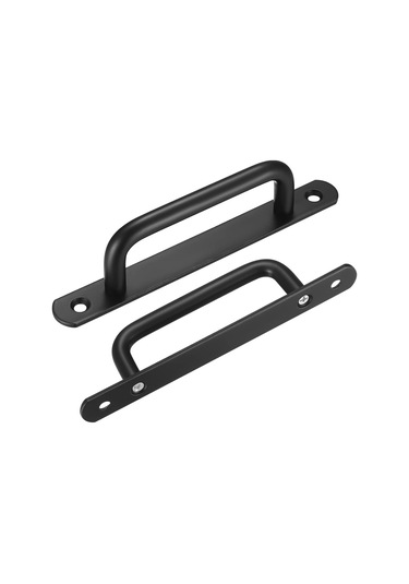 Paslanmaz Çelik Sürgülü Kapı Kolları 160 Mm Siyah Dolap Ahır Kapısı Donanımı B