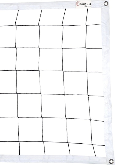 Güçlü File - Voleybol Filesi Ağı –Halat Gerdirmeli 2mm  - 9mt