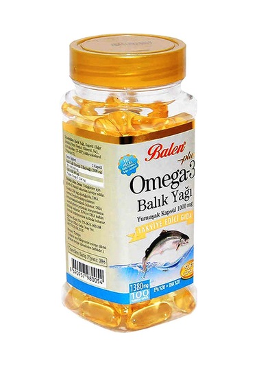 Balen Omega 3 Balık Yağı 1380 MG 100 Yumuşak Kapsül 3 Adet