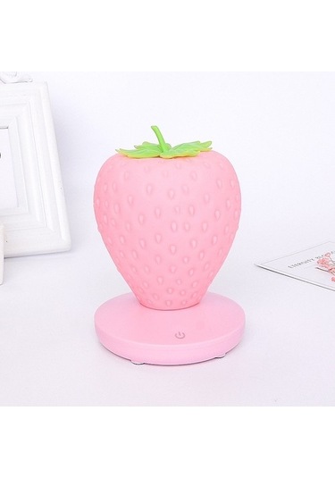 Metabagua Yaratıcı Ev Çilek Gece Lambası Pembe Çilek Pembesi Qt0zh8 Pembe