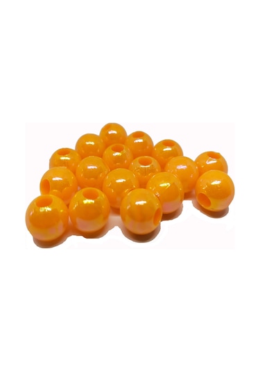 Janjan Hot Orange Boncuk 10 Mm Geniş Delik
