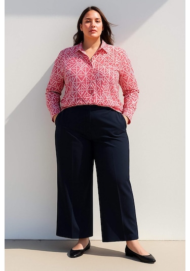 DeFacto Oversize Geniş Kalıp Desenli Uzun Kollu Gömlek Tunik E4347AX25SPPN613