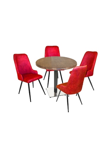Beymobilya Karanfil Werzalit Yuvarlak - Çırağan Masa Takımı (Q90)
