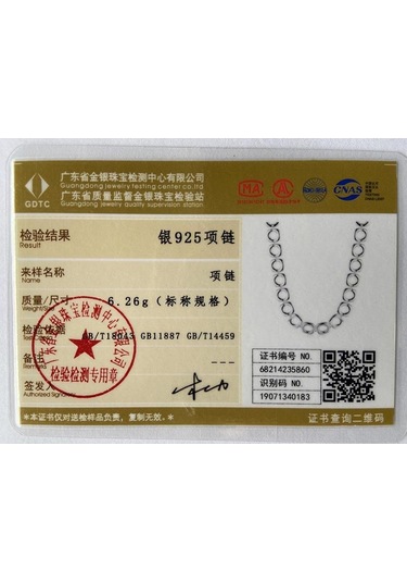 925 Ayar Gümüş Kare Yuvarlak Zincir Kolye Takı