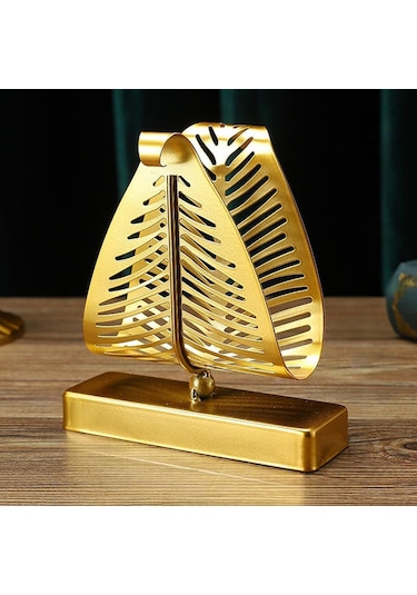 Homyl Peçetelik Tezgah Üstü Mendil Rafı Dikey Metal Kağıt Altın