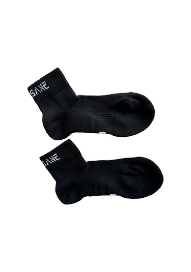 Premium Performance Quarter Siyah Spor Çorap