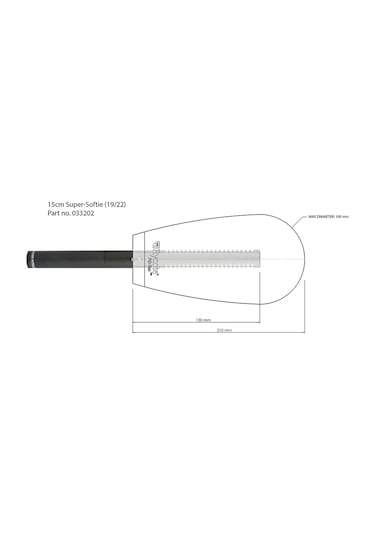 Rycote 033202 15 CM Mikrofonlar için Super-Softie 19/22