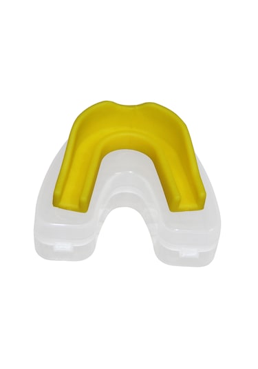 Koruma Kutulu Boks Kick Boks Basketbol Silikon Dişlik Sarı
