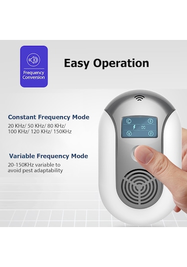 Hallow E21818GY-EU Ultrasonik Haşere Kovucu Gri