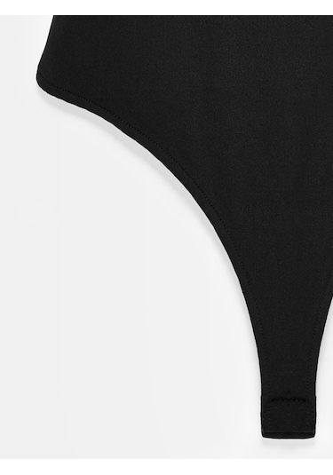 Dilvin 32836 Halter Yaka Bodysuit-siyah