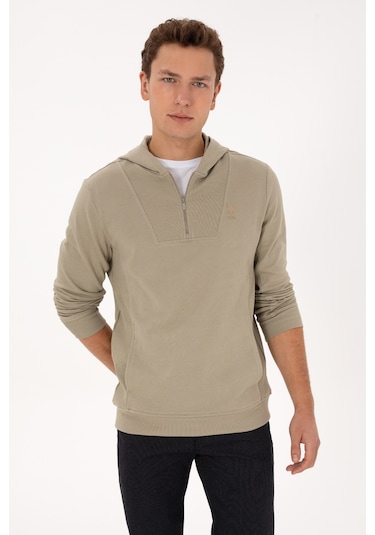 U.s. Polo Assn. Erkek Açık Haki Sweatshirt 50316391-vr183 Acık Hakı