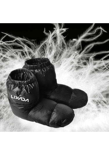 Lixada-kırmızı Lixada Kış Ördek Aşağı Patik Sıcak Çorap Terlik Açık-l Kırmızı