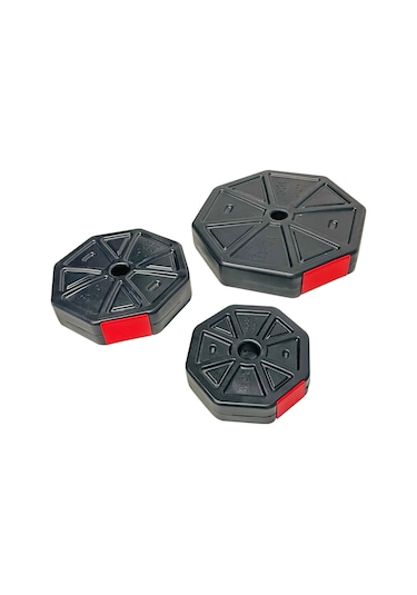 Tanspor 100 KG Halter Full Kısa + Uzun Düz + Z Bar Set-KIRMIZI