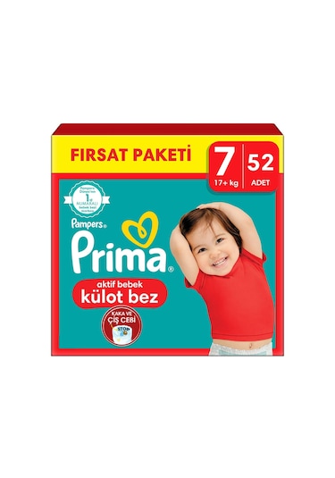 Prima Külot Bez 7 Beden Ekonomik Paket 52 Adet