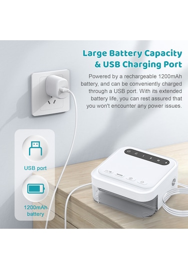 Xindoker Bebekler İçin Şarj Edilebilir Usb Nazal Aspiratör - 3 Seviyeli Emiş, Düşük Gürültü, Anti-reflü