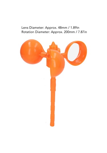 Teltree Kuş Çıkartıcı Kova Şeklinde Rüzgarla Çalışır 360 Döner Yansıtıcı Bahçe Havuz Kuş Engelleme Aleti