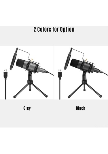 Pazly E300a Usb Mikrofon: Prof. Ses Kalitesi, Siyah, Video Konferans Ve Canlı Yayınlar İçin