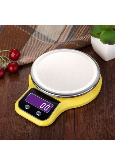 Ulzyvf Çelik Nh Sarı Mutfak Terazisi Createtech Terazisi Terazisi Paslanmaz Mutfak Mini Gıda Elektronik Platform Sarı