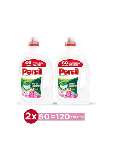 Persil Jel Gül Sıvı Çamaşır Deterjanı 2 x 3900 ML