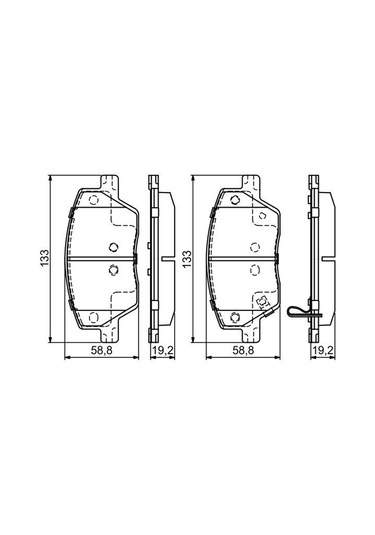 Fiat Egea 2015 2020 Ön Fren Balata Takımı Bosch