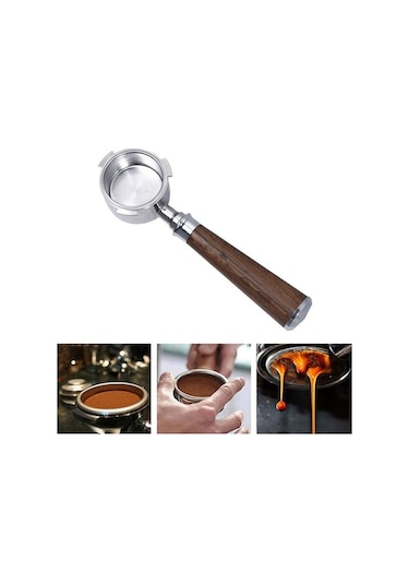 Maoyaya Suntek Ec680 Ec685 Kahve Makinesi A Siyah Için 51mm Kahve Dipsiz Portafilter, Kahve Dipsiz Portafilter Siyah