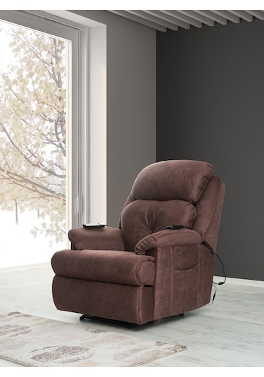 Teknokonfor Sole Tek Motorlu Sabit Masajlı Baba Tv Koltuğu