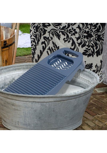 Geeroyoo Ev İ&ccedil İn Plastik Manuel &ccedil Ama Tahtası Sabit Sabun Tutuculu Lacivert Renkli Koyu Mavi