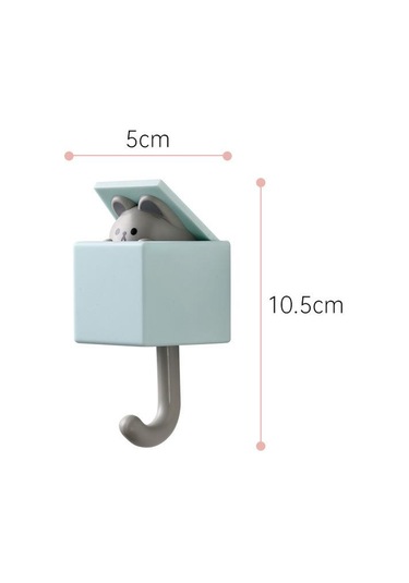 Taze Hava Kendinden Yapışkanlı Sevimli Kedi Duvar Kanca Yatak Odası Kapısı Askıl Şemsiye Ceket Tutucu Banyo-Bornoz Askısı 56525289 Diğer