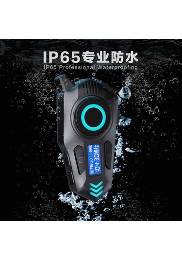 K09 Intercom Bluetooth Motosiklet Kask Kulaklığı Çift Yönlü Intercom Ve Müzik Desteği