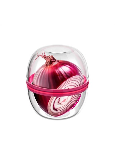 Zweikell Freshball Taze Tutan Kapsül Soğan Sarımsak Saklama Kabı 2'li Şeffaf