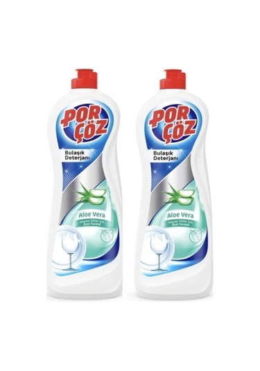 2 Adet Porçöz Bulaşık Elde Yıkama Deterjanı Aloe Vera 675 Ml