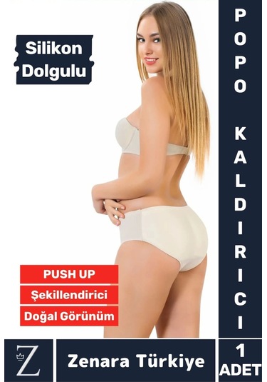 Özel Üretim İz İç Göstermez Push Up Kaymaz Popo Kaldıran Şekillendiren Destekleyici Dolgulu Korse Beyaz