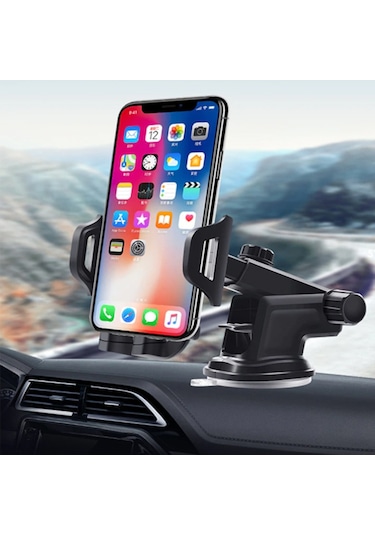 Ally Karbon Fiber Torpido Üstü Teleskopik Araç Telefon Tutucu (120123836)