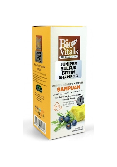 Bio Vitals Ardıç Kükürt Bıttım Şampuan 330 ML