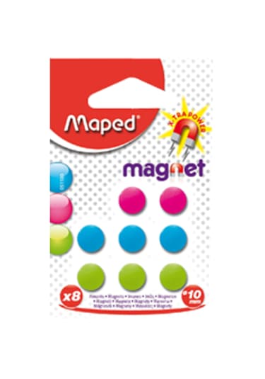 Maped Mıknatıs 10 Mm 8 Li Karışık Renk