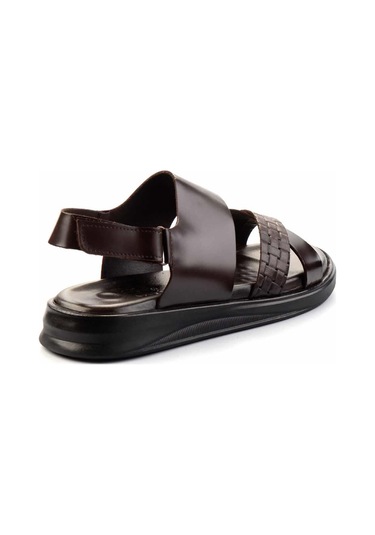 Kahve Leather Erkek Sandalet E05433015214 Kahve