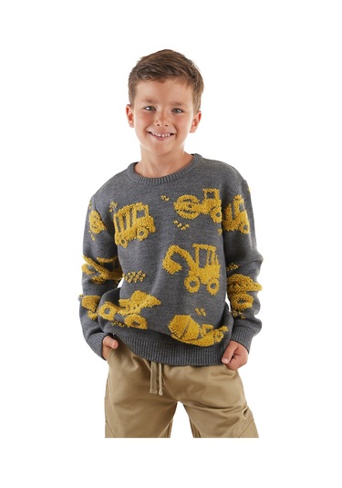 Denokids Mshb&g İnşaat Araçları Erkek Çocuk Kazak