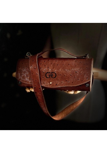 Hakiki Deri, El Yapımı Bayan Çanta, Bayan Cüzdan Larissa V43 Açık Kahverengi