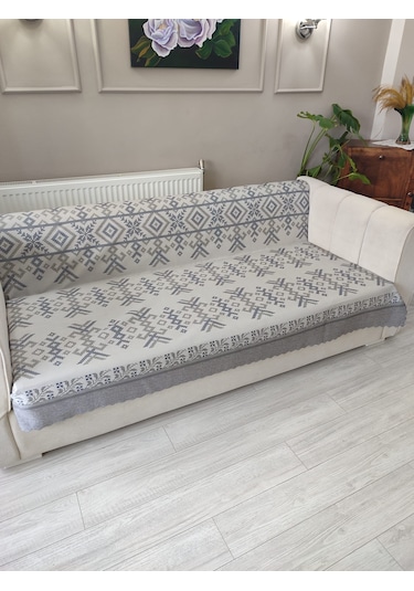 Koltuk Örtüsü Kaymaz Kilim Gri