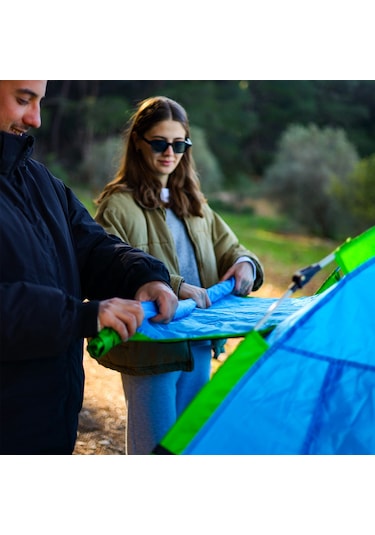 Freecamp Inventor 4 Kişilik Otomatik Çadır-mavi-yeşil Mavi - Yeşil