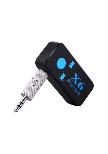 X6 Bluetooth Müzik Alıcısı 3.5 MM Aux Adaptör Araç Kiti