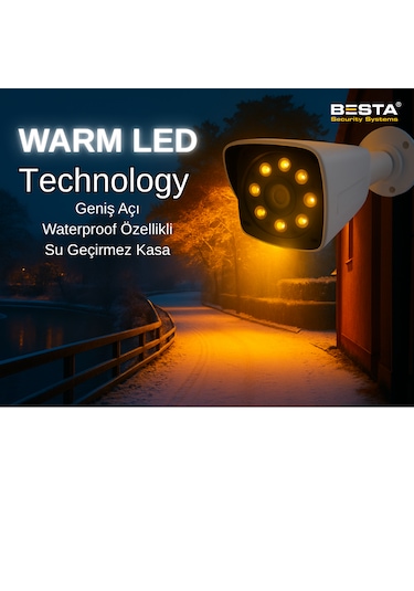 Arna 5 Mp Lens 2 Mp 1080p Gece Renkli 8 Kameralı Wıfı Özellikli Kamera Seti 320 Gb Hdd - Wf-32084w