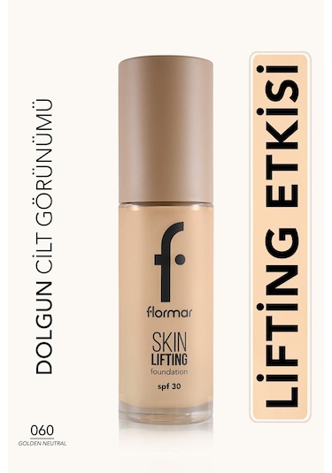 Flormar Skin Lifting SPF'li Anti-Aging Fondöten 060 Golden Neutral