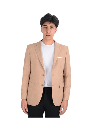 Cengiz İnler Armür Desen Slim Fit Erkek Ceket 001