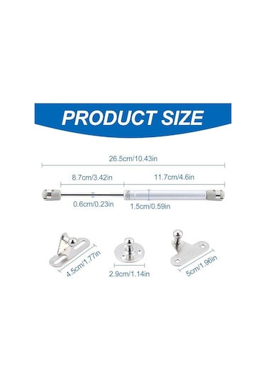Mutfak Dolap Kapak Amortisörü 60n Gazlı Piston